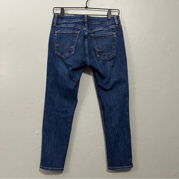 Silver Suki Skinny Crop Jeans Size 28 l 25 - Picture 12 of 15